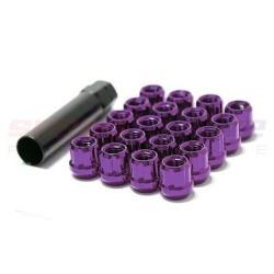 Fiat 500 Abarth Wheel Stud Nuts - Purple